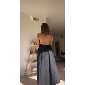 Commense Coastal Cowgirl Open Back‎ Long Dress black size M